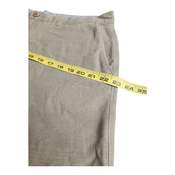 Tommy Bahama Shorts Mens 36 Gray Silk Blend Casual Flat Front Lightweight Preppy - Picture 4 of 6